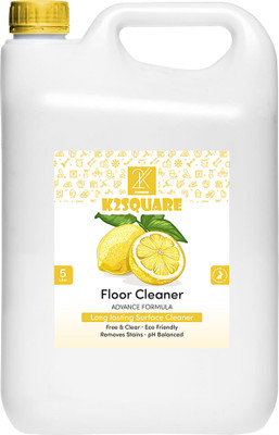 K2SQUARE Floor Surface Cleaner for Tile and Wood, EWG Verified(Lemon)(5 L)