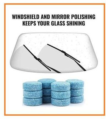 ActrovaX Streak Free Finish Glass Cleaner Tablets in Concentrate Solid Tablet Foam(12 Tablets)