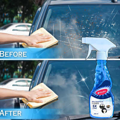 kiclin Car Glass Cleaner Remove Stains & Fingerprints from Windshields & Windows Stain Remover
