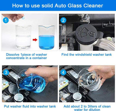 ActrovaX Car Windshield Cleaner Liquid In Concentrate Form(5 Tablets)