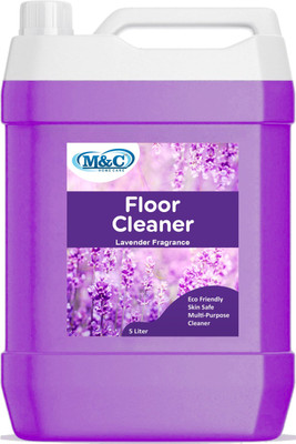 M&C Disinfectant Surface & Floor Cleaner Liquid, Lavender , 5 Liters MAKES 8 Liters(5 L)