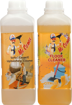 Mr. Cleaner Home Cleaning Combo – Sofa, Carpet & Citrus Floor Cleaners Removes Tough Stains(1 L, 1 L)