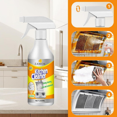 SCENTORA Oil, Grease & Stain Remover | Multi-Purpose Foam Cleaner(200 ml)