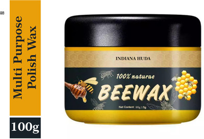 INDIANA HUDA Beeswax Wood Polish 100g for Ultra Gloss Finish(100 g)
