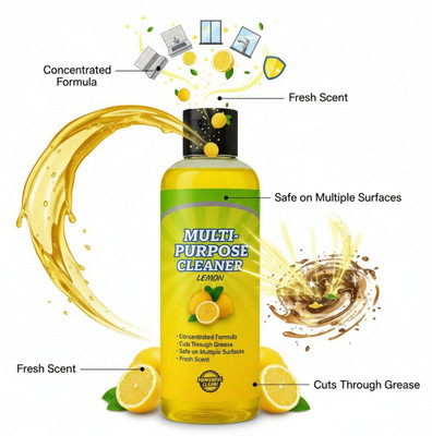 VisioneX Concentrated Home Cleaner – Lemon Multipurpose Solution for Daily Use(100 ml)