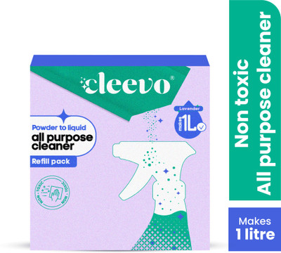 cleevo All Surface Cleaner Liquid Spray | 1L Refill Pack | Multipurpose | Lavender(1 L)