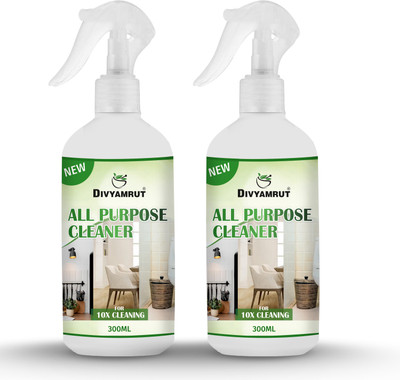 DIVYAMRUT All Purpose Cleaner For Floor,Glass,Door And Windows Pack Of 2x300ml(600 ml)