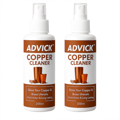 Advick Copper Cleaner for Utensils | Brass & Copper Polish | Instant Shine Formula |(400 ml)