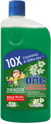 swacch Surface & Floor Cleaner Jasmine Suitable For All Floor Cleaner Liquid(500 ml)