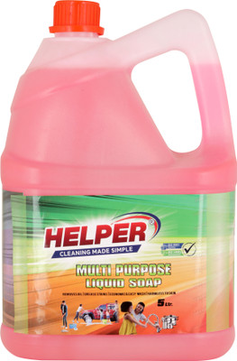 HELPER MULTI PURPOSE CLEANER LIQUID SOAP, ROSE -5L PACK(5 L)