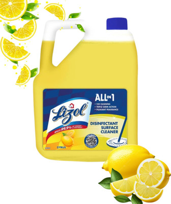 Lizol best hardner lemon Surface Floor Cleaner Liquid, Citrus - 5 Litre(5 L)