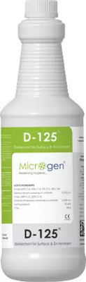 Microgen D-125 Surface and Environmental Disinfectant Liquid for All type of Healthcare(1 L)