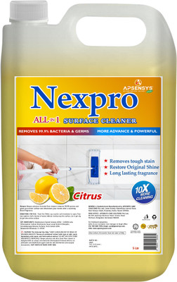 Apsensys Care NEXPRO Disinfectant Surface & Floor Cleaner Liquid, Citrus - 5 Ltr(5000 ml)