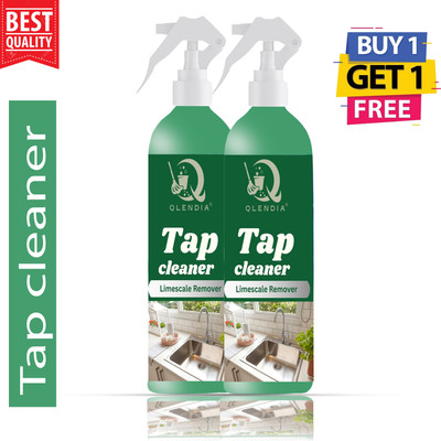 Qlendia Tap Cleaner Spray | Limescale & Rust Remover for Bathroom, Kitchen, Faucets(1000 ml)
