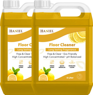 HANIEL Disinfectant Surface & Floor Cleaner Liquid,Suitable for All Floor (YEllow)(10 L)