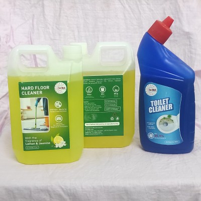 Sun Wash Floor Cleaner Disinfectant Set FREE Toilet Cleaner Lime Jasmine(3 x 833.33 ml)