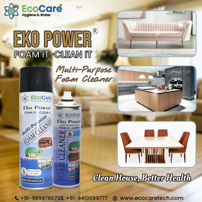 Eko Power Multipurpose Foam Cleaner spray for Home Application cleaner Pack of 2 Bottles(1000 ml)