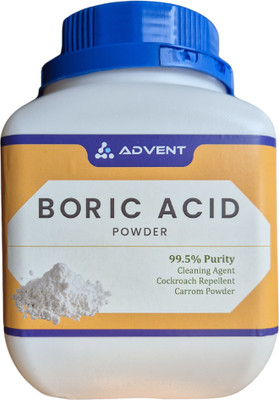 Advent Chembio Boric Acid Powder| Multipurpose use - Carrom Board, pest control, cleaning agent(500 g)