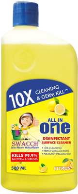 swacch Surface & Floor Cleaner Lemon Suitable For All Floor Cleaner Liquid(500 ml)