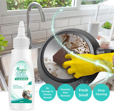 LootZoo Magic Gel Cleaner for Stubborn Pots and Pans - Fast, Easy Cleaning(120 ml)
