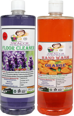 swacch Home Care Combo Floor Cleaner & Handwash 1 Litre (Pack of 2)(2000 ml)