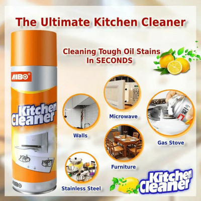 lerixop kitchen cleaning foam spray remove stubborn pack of 1 Kitchen Cleaner(500 ml)