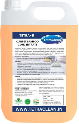 TetraClean heavy Duty Carpet Shampoo I Mat Cleaner Shampoo |
Deep-Clean Carpet Shampoo_5Ltr(5000 ml)