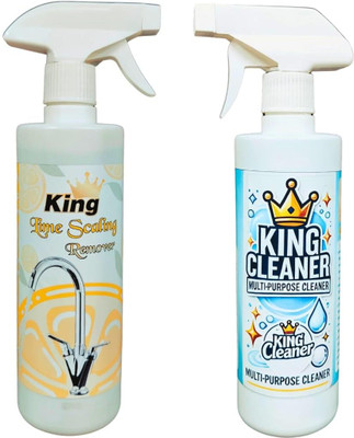 KING CLEANER Limescale Remover Spray 500ml & King Multipurpose Cleaner Combo | Powerful Combo(1000 ml)