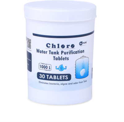 BePURE Chloro 1000 Chlorine Tablets for Water Tank US FDA Approved(30 Tablets)