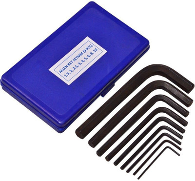 REIOENT PREMIUM QUALITY 9pc Hex Pocket size` Allen Key Set