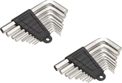 Inditrust High Quality (pack of 2) 9pc Allen key hand tools set Allen Key Set