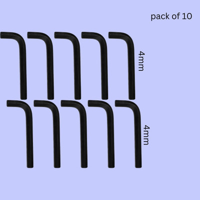 DE-NEERS 4mm Hex Allen Key-Short pattern Allen Key Set (Pack of 10) Allen Key Set