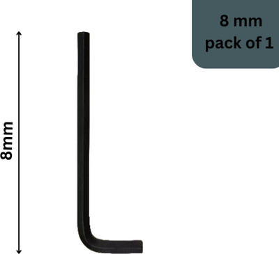 De Neers 8 mm Hex Allen -Long pattern | For Home and Industrial Use Allen Key Set