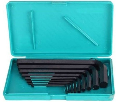 Inditrust new 9 Pieces Hex Wrench L Shape Repair Tool Allen Key Set