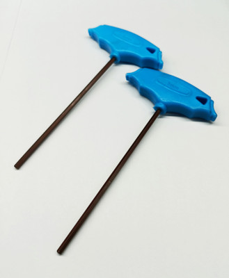 4MECH 3mm x 2 T-Type Allen Key, Hardened and Tempered, Professional Quality, Anti Rust Allen Key Set(Pack of 2)