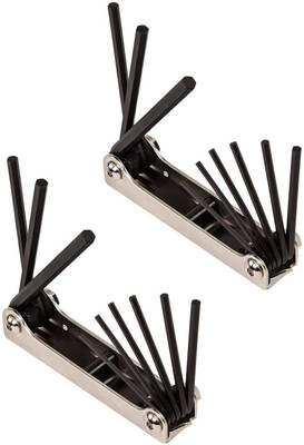 DUMDAAR 8pc Hex allen key set Folding Allen Key Set (pack of 2) Folding Allen Key Set