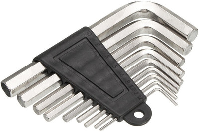 DUMDAAR new 9 PCS ALLEN KEY SET (STEEL) HEX Type in the high hardness steel material. Allen Key Set