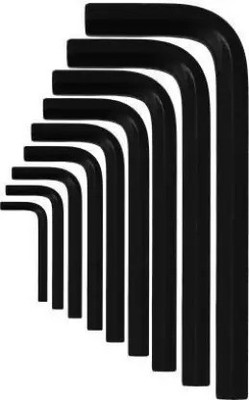 Ubod 9 Pieces Black Hex Allen Key Wrench L Shape Repair Tool Set black Allen Key Set Allen Key Set