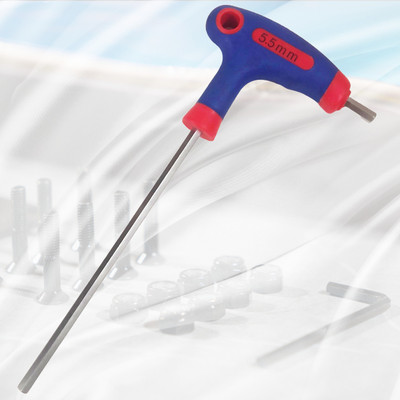4MECH 5.5mm T-Type with Grip Chrome Vanadium Hardened Steel Allen Key Set