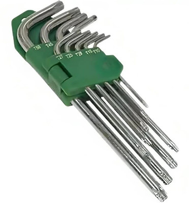 ZIODIC 9PCS Professional Extra Long Torx Wrench - Made of CRV Steel, Allen Key Set