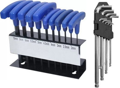 NSK TOOLS T-Handle Hex Allen Keys Set And 9 Pcs Allen Key Set Allen Key Set