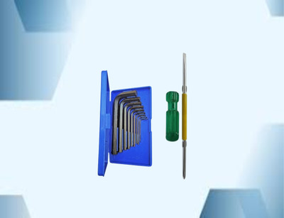 TMS Allen Key Set With Screw Driver (Pack Of 2) Allen Key Set