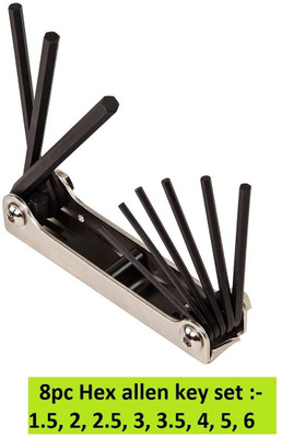 Inditrust new Heavy duty Folding 8pc Hex allen key set Allen Key Set