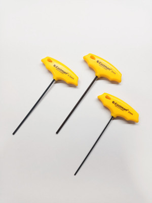 4MECH 2mm, 2.5mm, 3mm T-type Allen Key Set, Hardened and Tempered Allen Key Set