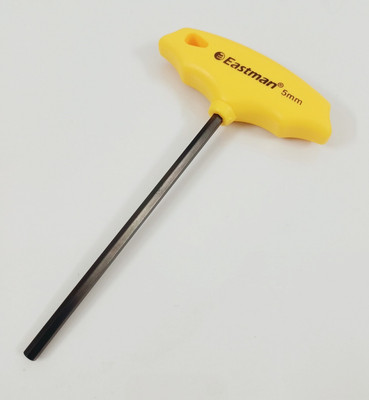 4MECH CRV Steel Hardened and Tempered Eastman 5 mm T-Type Allen Key Allen Key Set