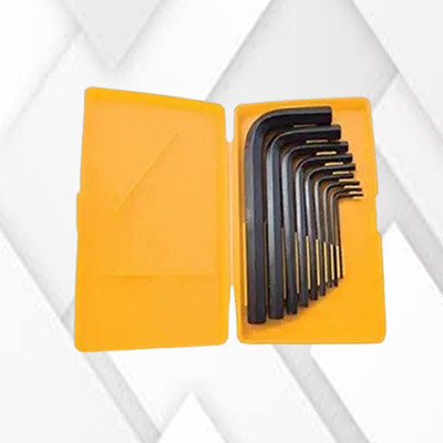 Aldeco 9PC Hex Allen Key Set with L-Handle for Precise Tightening Tasks Allen Key Set