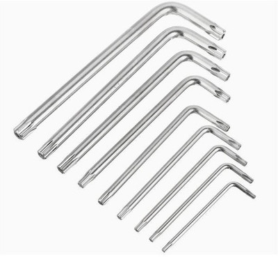 Inditrust new Torx 9 Piece Allen key Set Chrome-Vanadium-Steel Allen Key Set