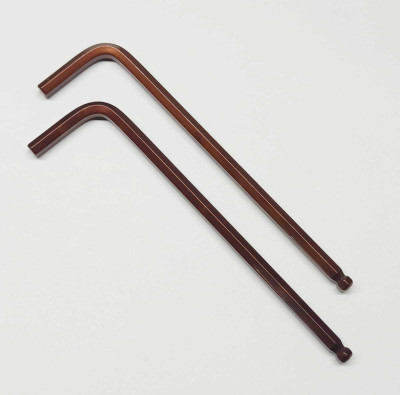 4MECH 5 mm x 2 Ball End L-Type CRV Steel Hex Allen Key, Hardened Material (Pack of 2) Allen Key Set(Pack of 2)