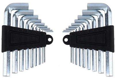 Atrocitus 18PC Hex wrench L shape Allen key set Best Quality Repair Tool Allen Key Set(Pack of 18)