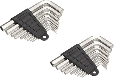 DUMDAAR High Quality (pack of 2) 9pc Allen key hand tools set Allen Key Set